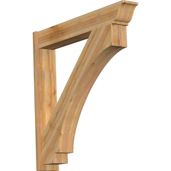 Ekena Millwork Imperial Traditional Rough Sawn Outlooker, Western Red Cedar, 8"W x 48"D x 48"H OUT08X48X48IMP01RWR - main